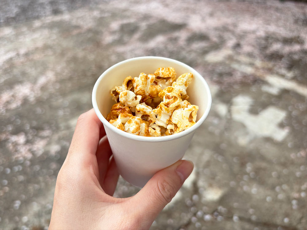 2026成城さくらフェスティバルのポップコーン接写