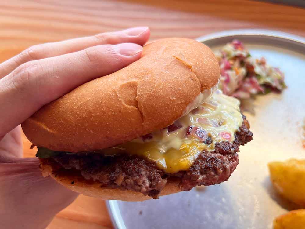 Mikkeller-Burgerのハンバーガー