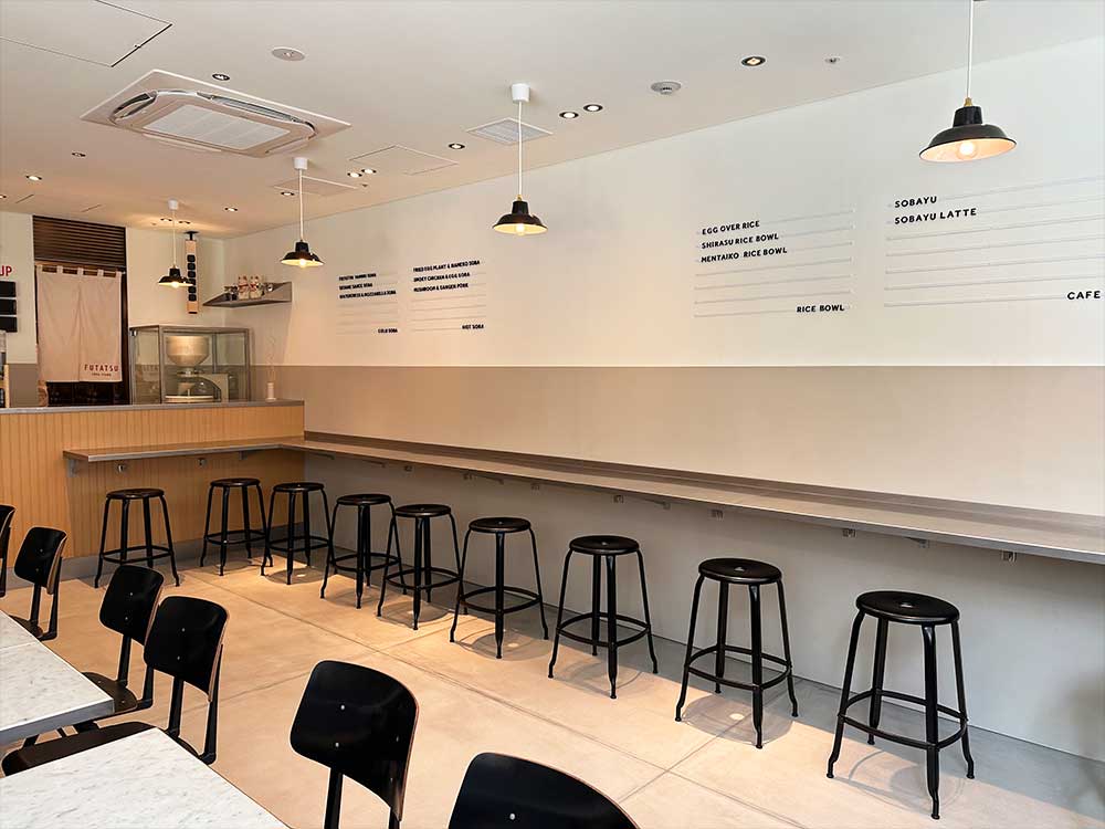 SOBA-FUTATSUの内観