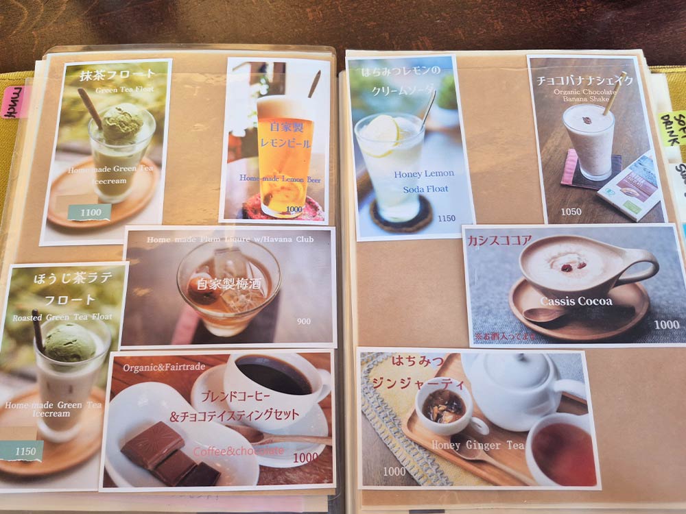 Cafe Stay Happyのメニュー