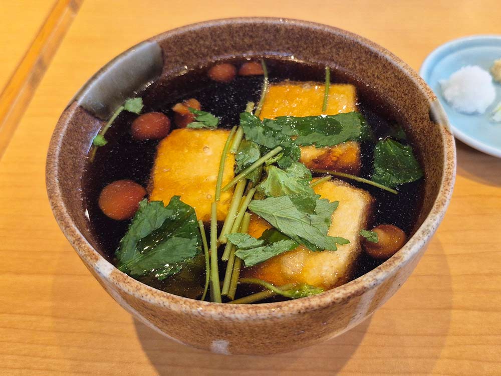 そば一仁の揚げ出し豆腐