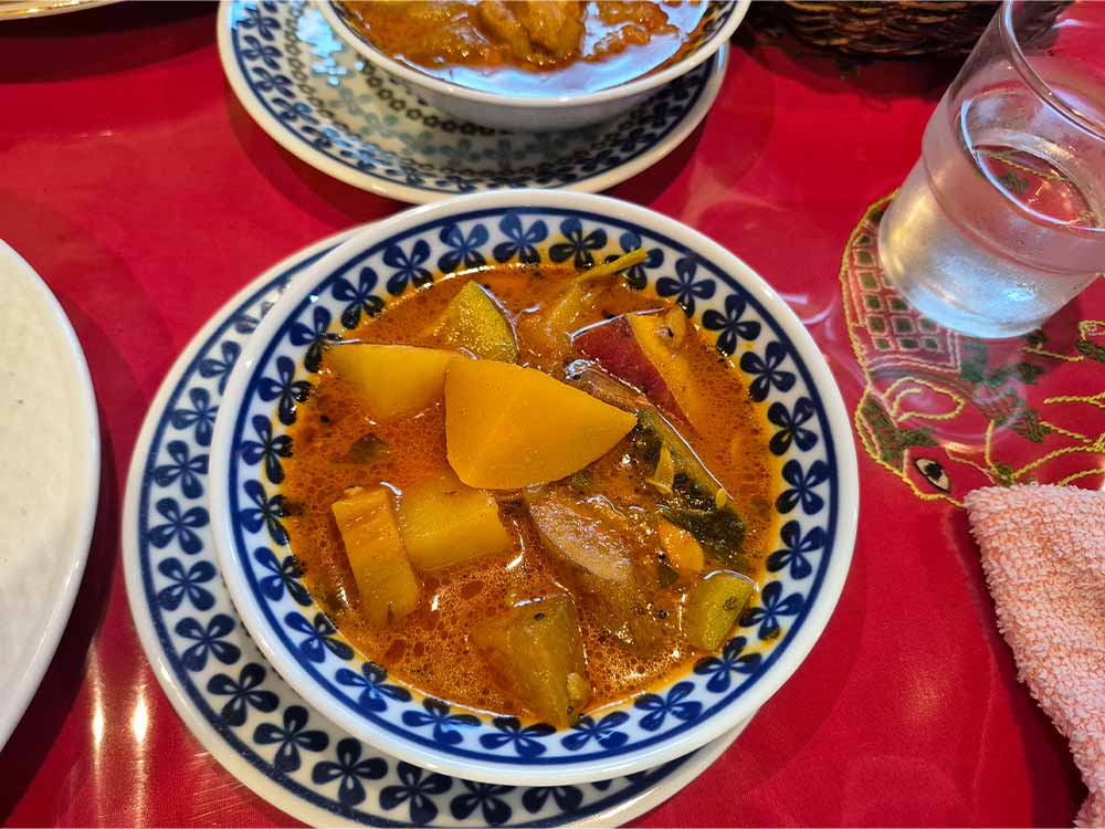 ガラムマサラの野菜カレー