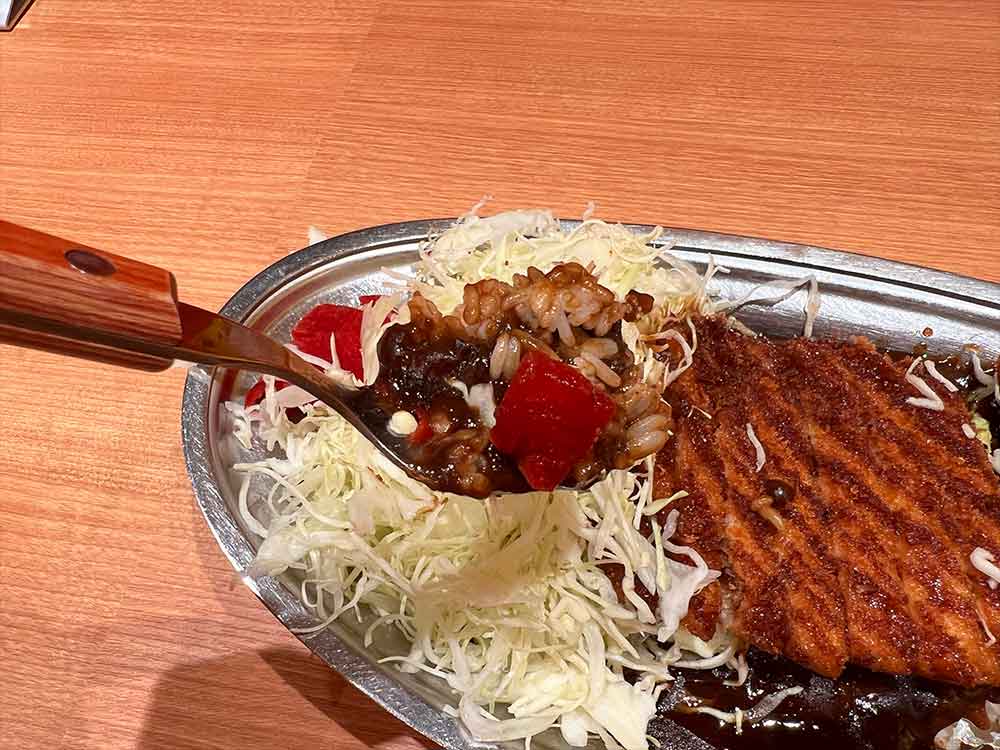 ゴーゴーカレーのカレー接写