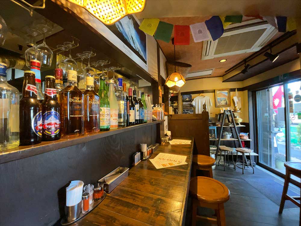 ネパリコのカウンター