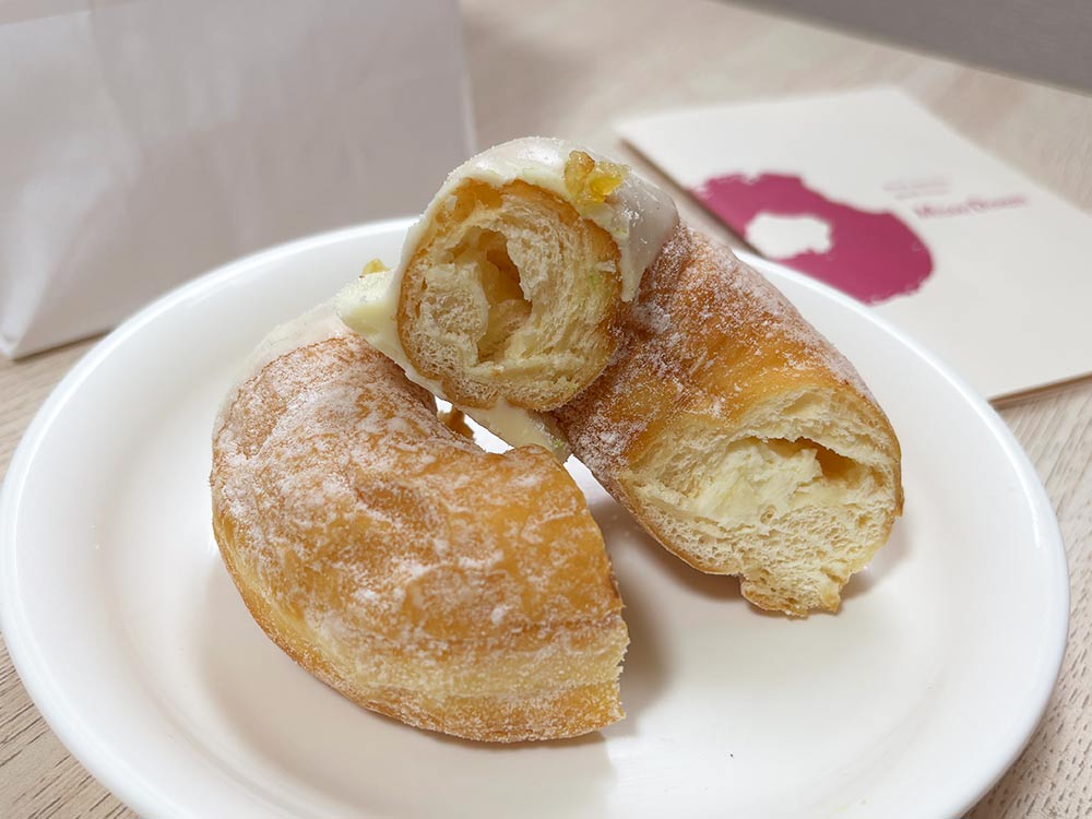 ミサキドーナツのレモン断面