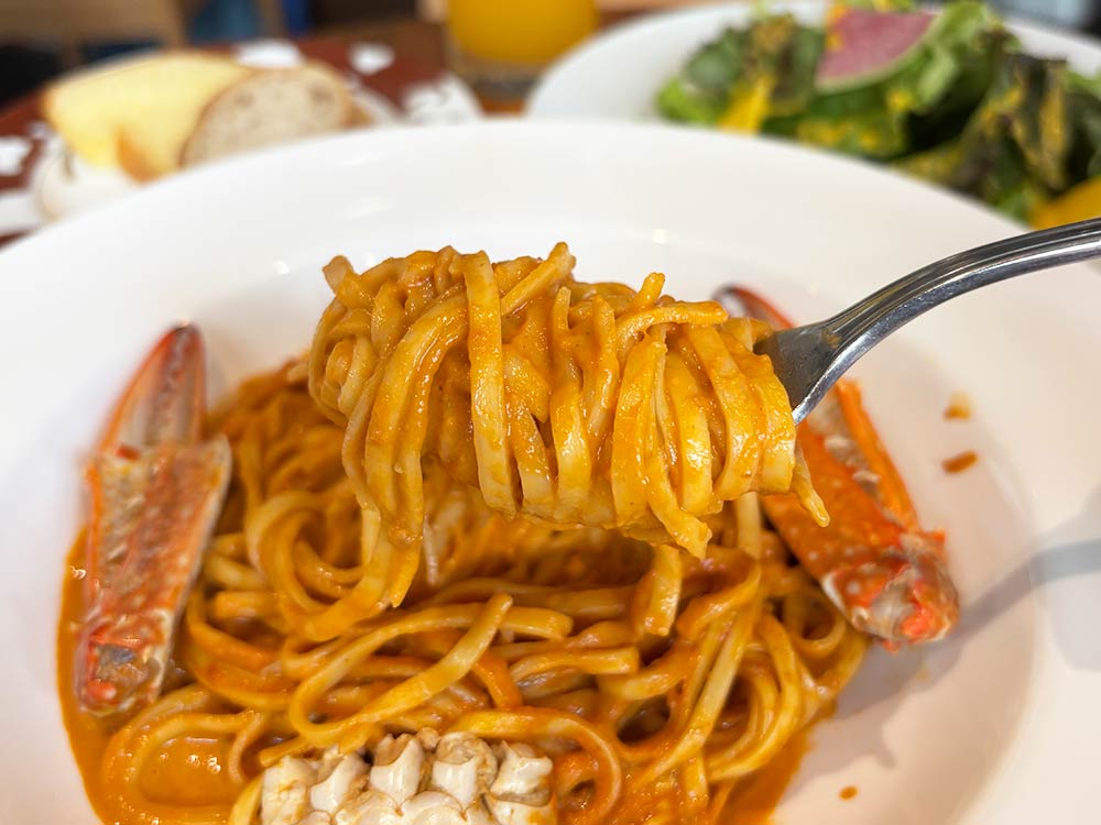 ヨーロッパ食堂のパスタ