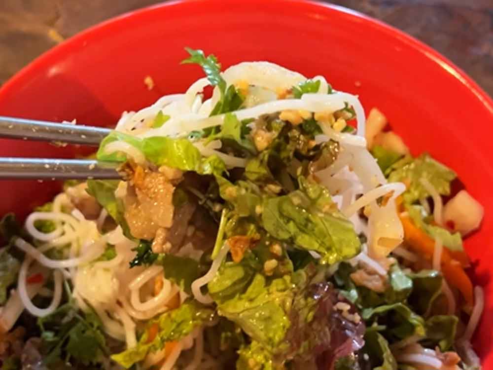 亞細亞食堂サイゴンの上町ブンチャーの接写-
