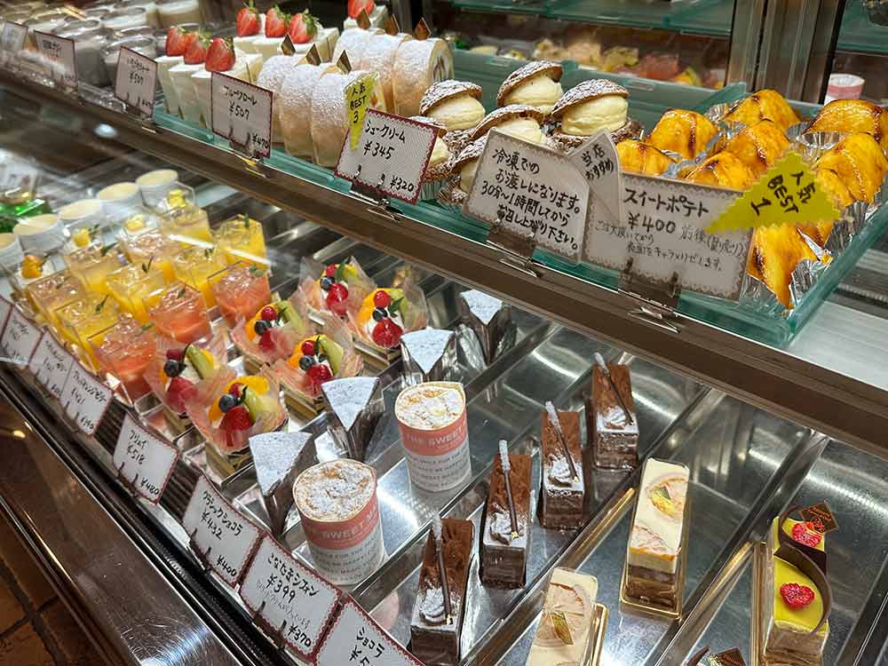 粉と卵のショーケース